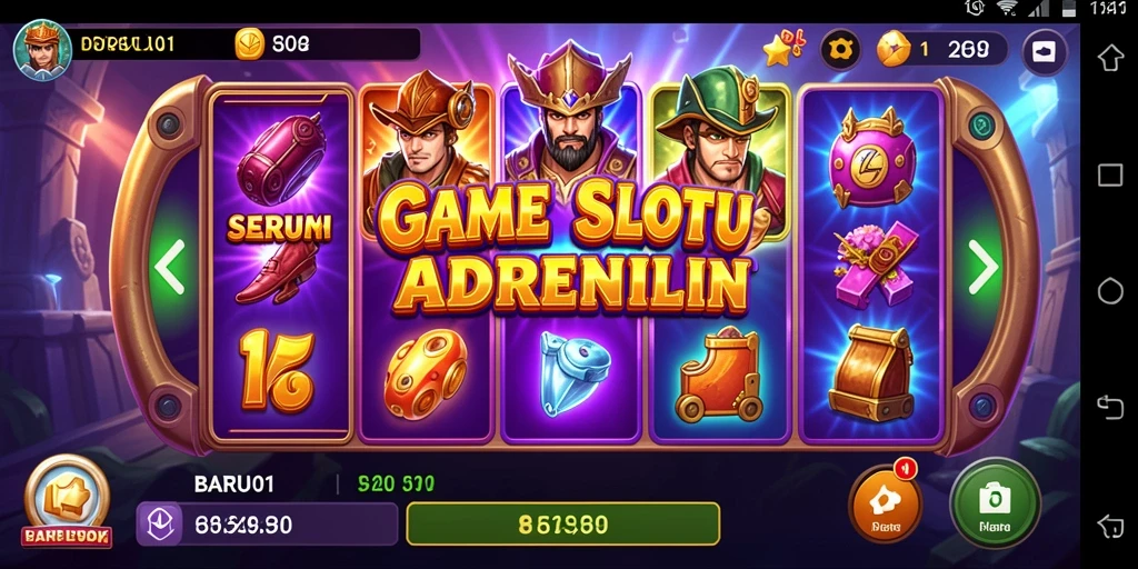 Tampilan gameplay seru dari game Slot BARU01 yang mengasyikkan.