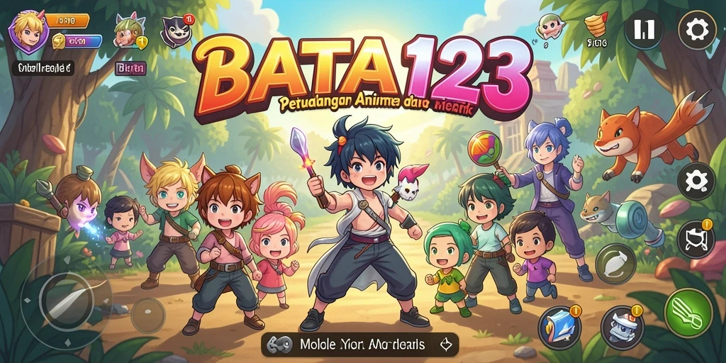 Gameplay seru dalam BATA123 dengan karakter Anime yang dinamis.