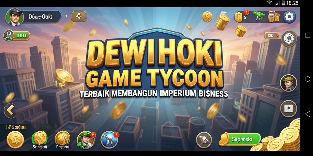 Gameplay DEWIHOKI yang menarik dan seru dalam membangun bisnis.