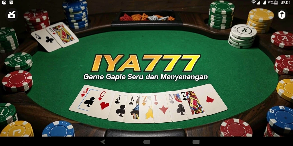 Tampilan gameplay Gaple yang seru di IYA777.