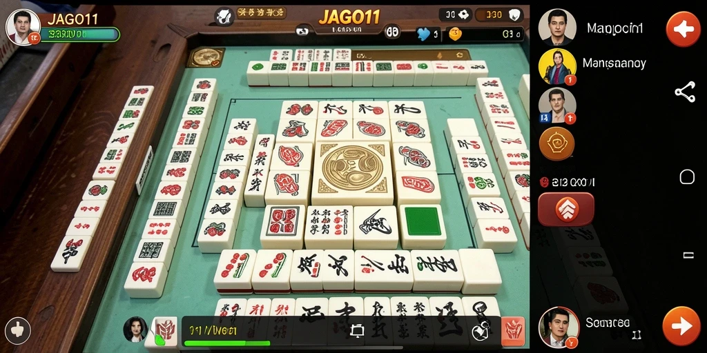 Tampilan gameplay JAGO11 yang menampilkan serunya permainan Mahjong.