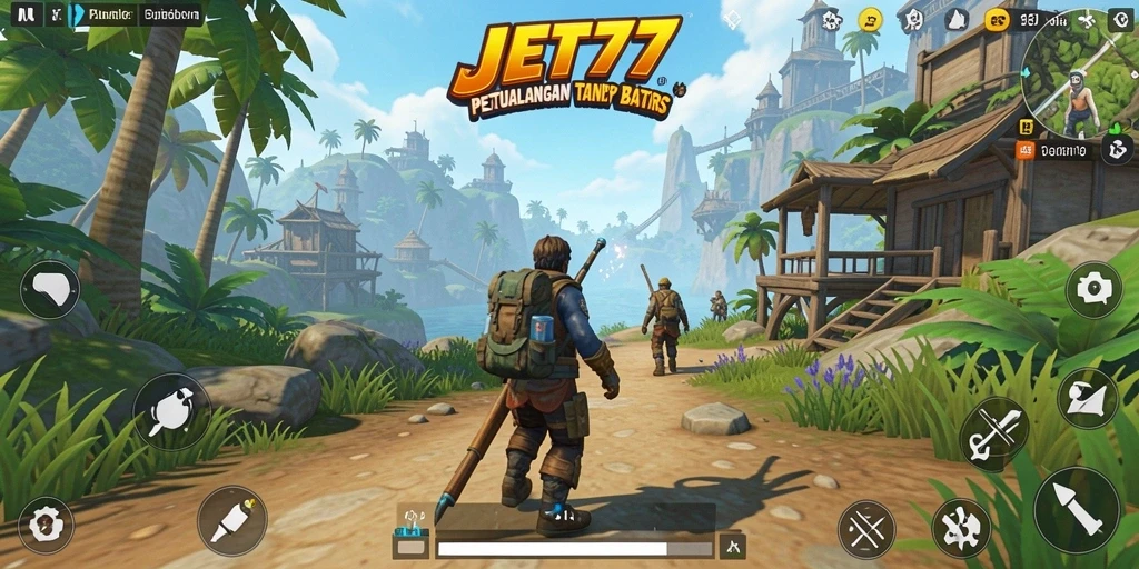 Gameplay menarik JET77 yang menunjukkan dunia terbuka penuh petualangan.