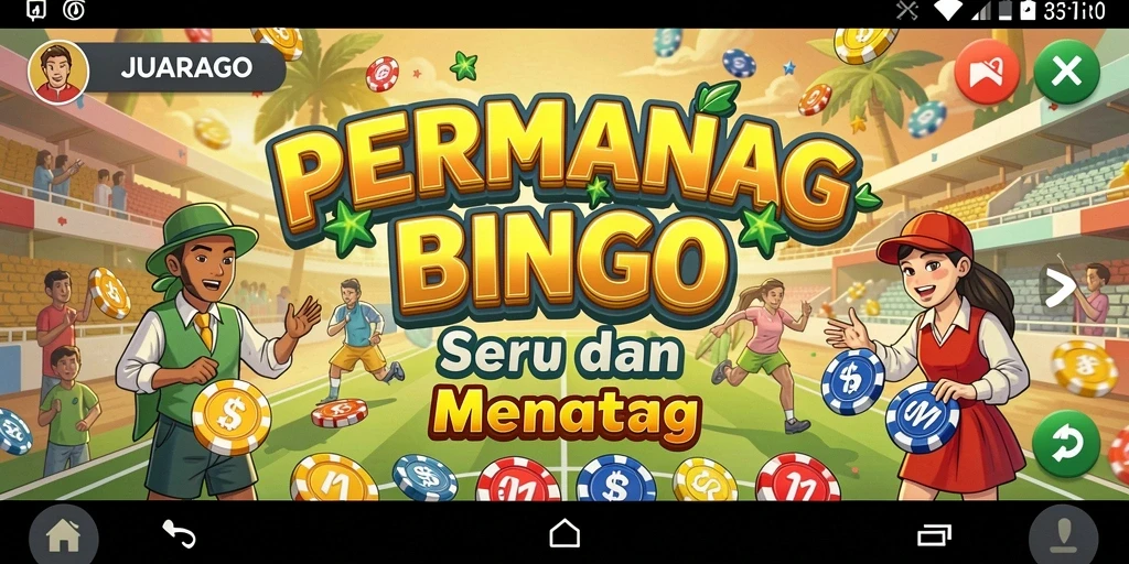 Tampilan gameplay JUARAGO yang seru dan penuh warna.
