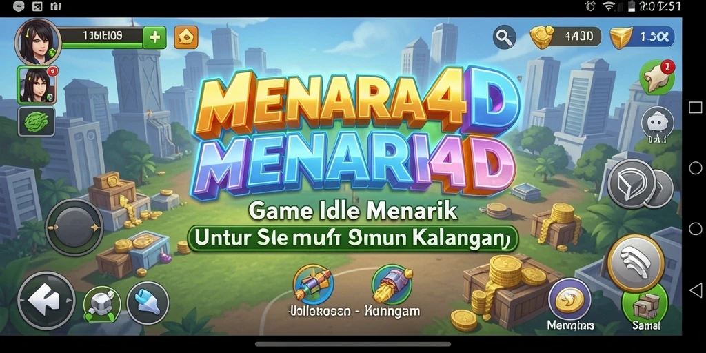 Tampilan menarik dari gameplay MENARA4D yang seru dan menghibur.