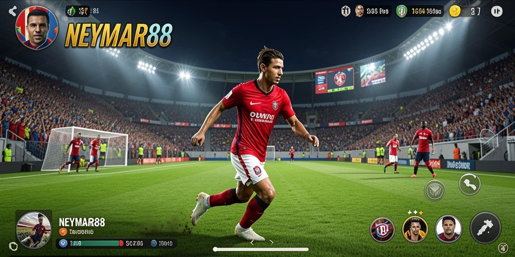 Tampilan gameplay NEYMAR88 yang menegangkan dan seru.