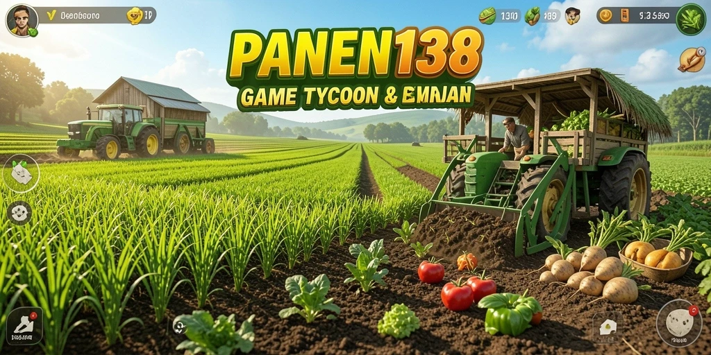 Tampilan gameplay seru PANEN138 dengan aktivitas pertanian.