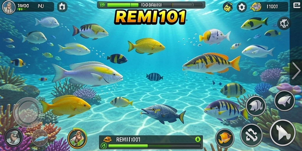 Tampilkan aksi seru saat menangkap ikan di REMI101.