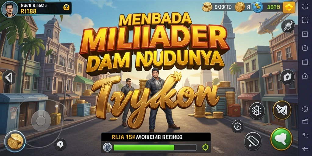 Tampilan gameplay <strong>RI188</strong> yang penuh warna dan menarik.
