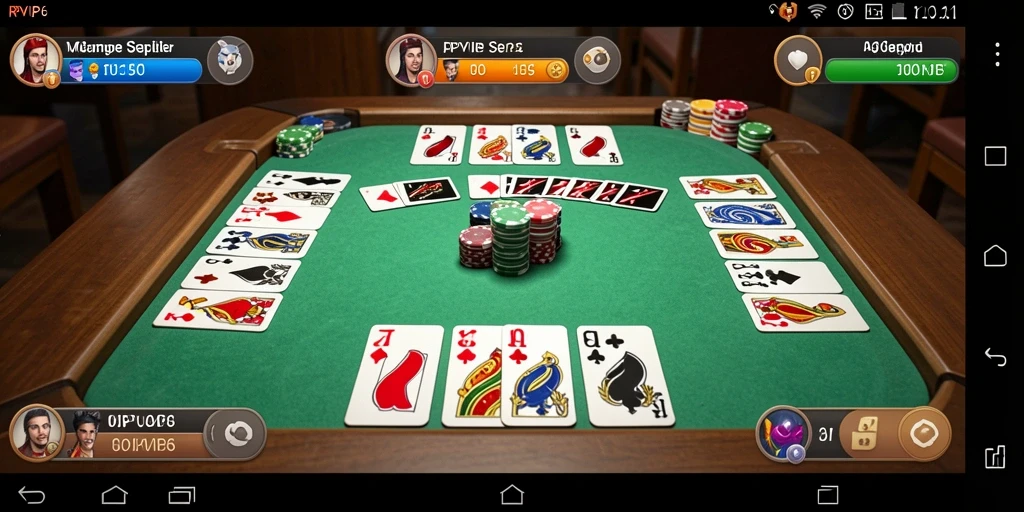 Gameplay seru RPVIP6 dengan tantangan Gaple.