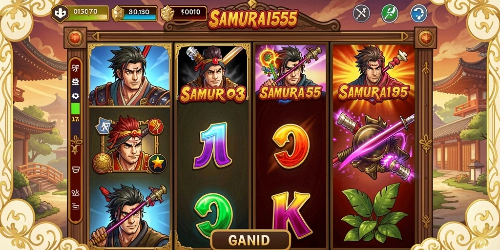 Tampilan screenshot gameplay SAMURAI555 yang mendebarkan