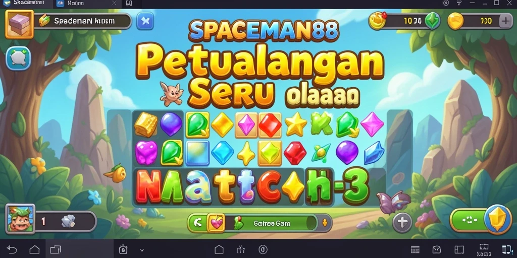 Tampilan gameplay <strong>SPACEMAN88</strong> yang penuh warna dan menarik.