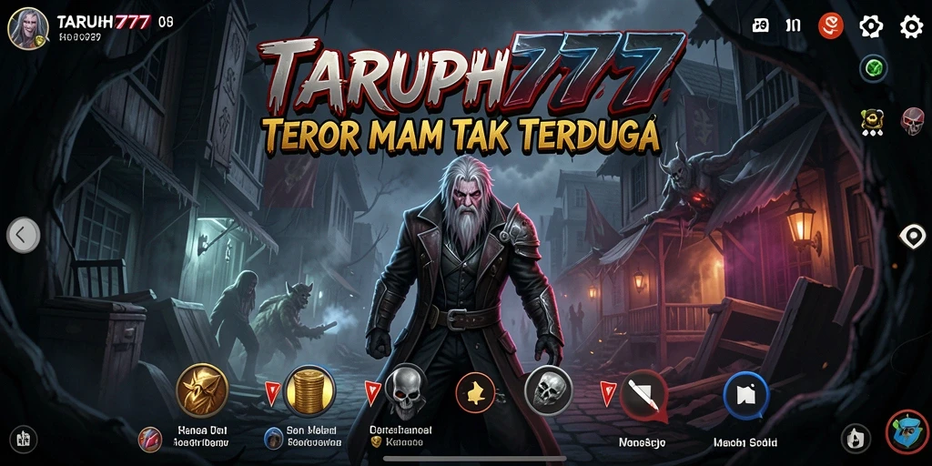 Screenshot TARUH777 memperlihatkan suasana mencekam dalam gameplay horror.