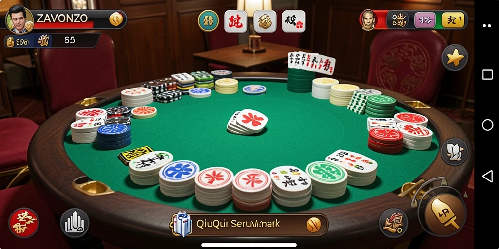 Screenshot gameplay ZAVONZO menunjukkan sisi seru permainan QiuQiu.